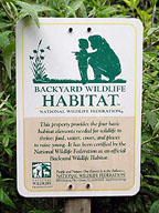 wildlife habitat sign